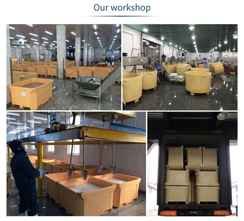 HDPE Seafood processing Rotomolding insulated tub