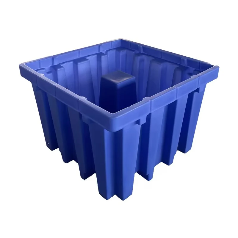 พาเลทกันหกสำหรับ IBC สีน้ำเงิน